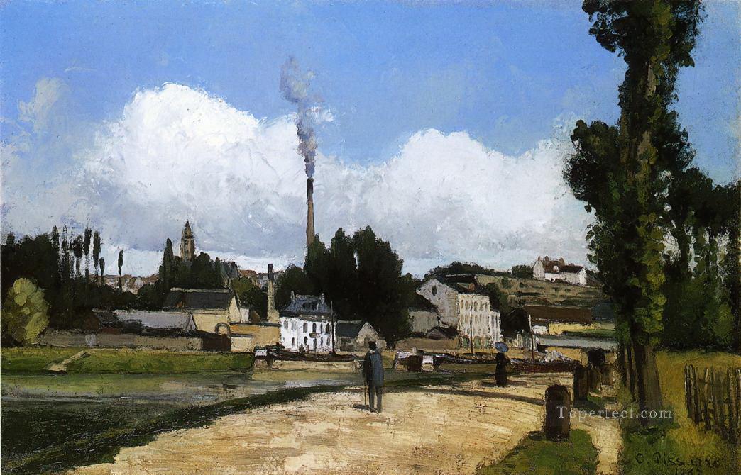 landscape with factory 1867 Camille Pissarro Oil Paintings